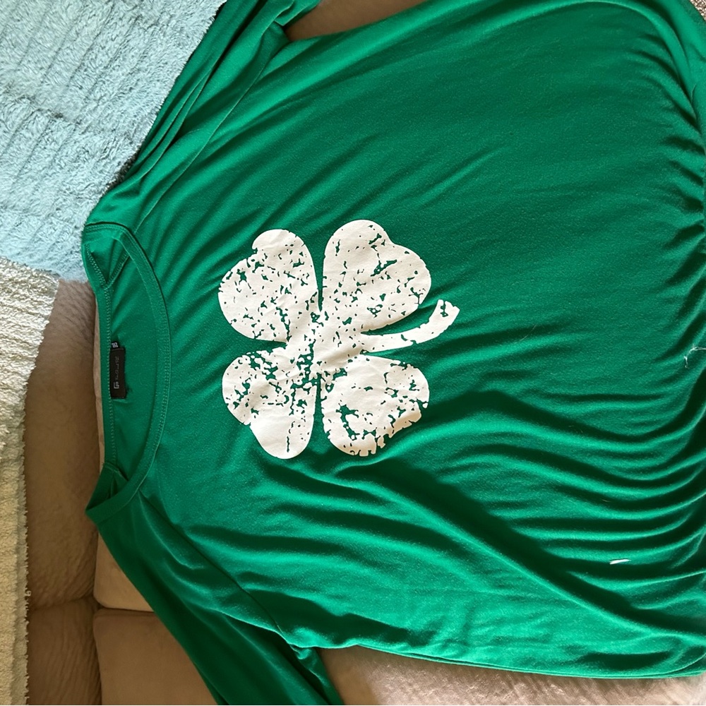 Bright green long sleeves at Patty’s day tshirt/never worn